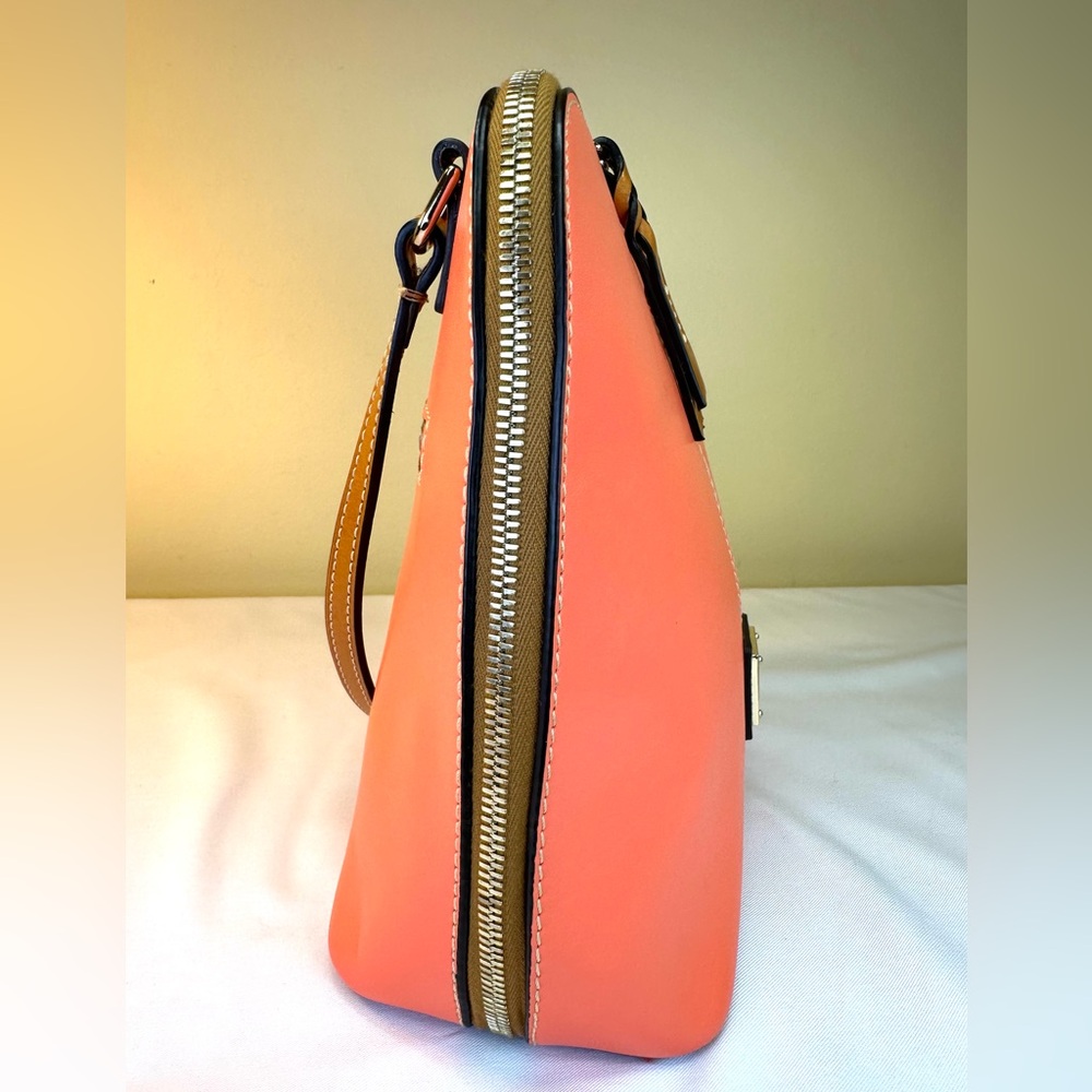 Dooney & Bourke Trixie Coral smooth leather shoulder/crossbody Convertible - Picture 7 of 14